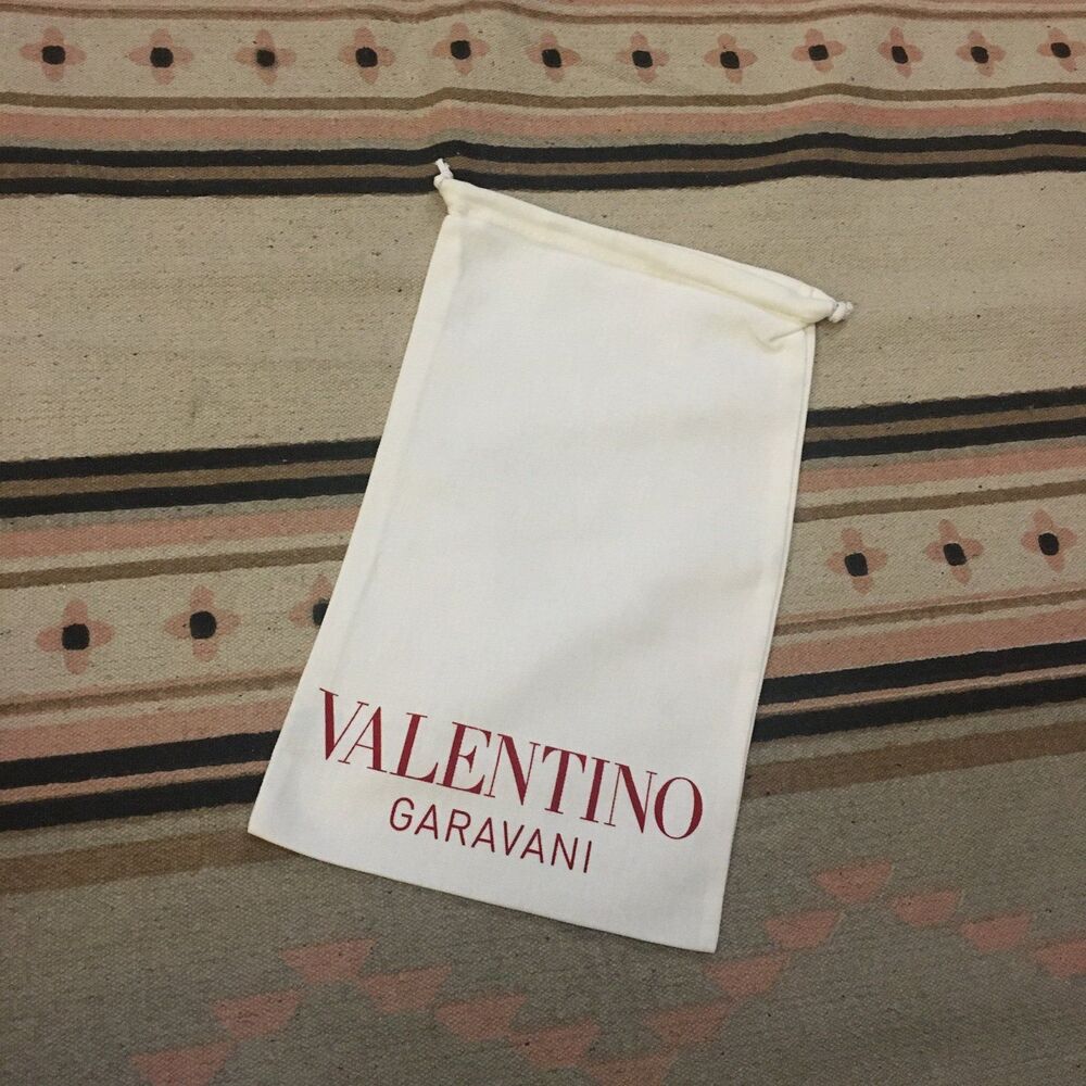 Valentino Garavani white drawstring Dustbag 
14” x 8” Red lettering Garment bag